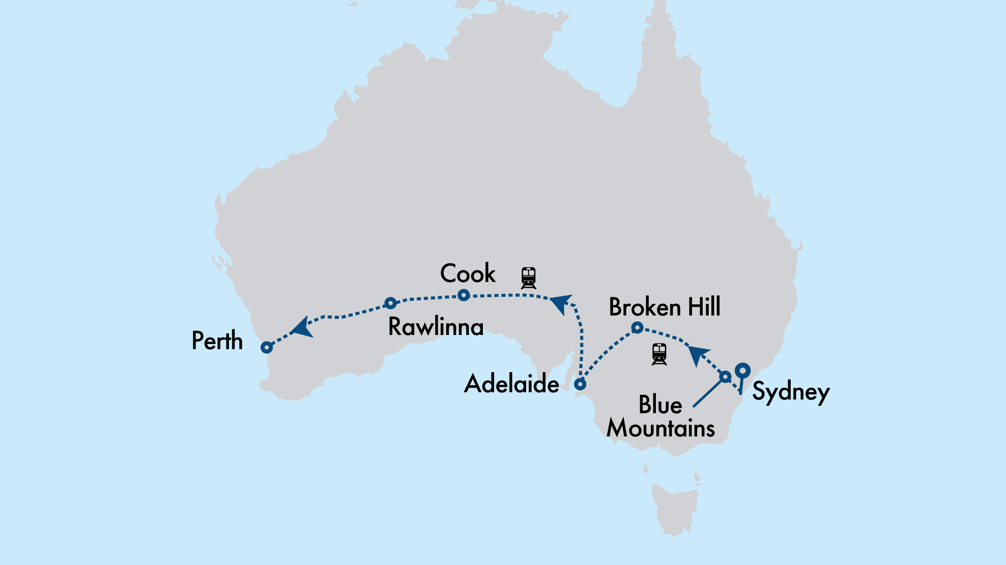 Indian Pacific with Perth Short Stay Holidays of Australia & the