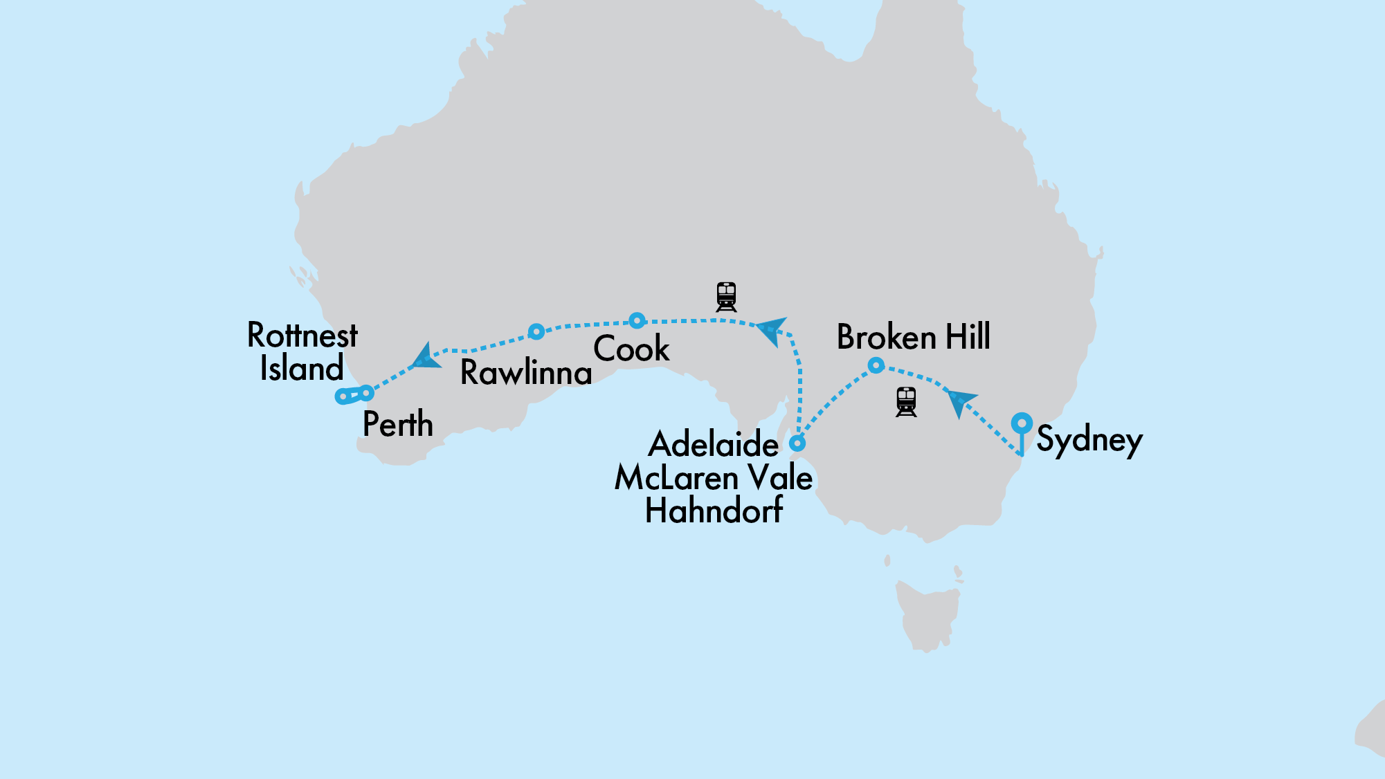 Christmas on the Indian Pacific with Rottnest & Margaret River Highlights