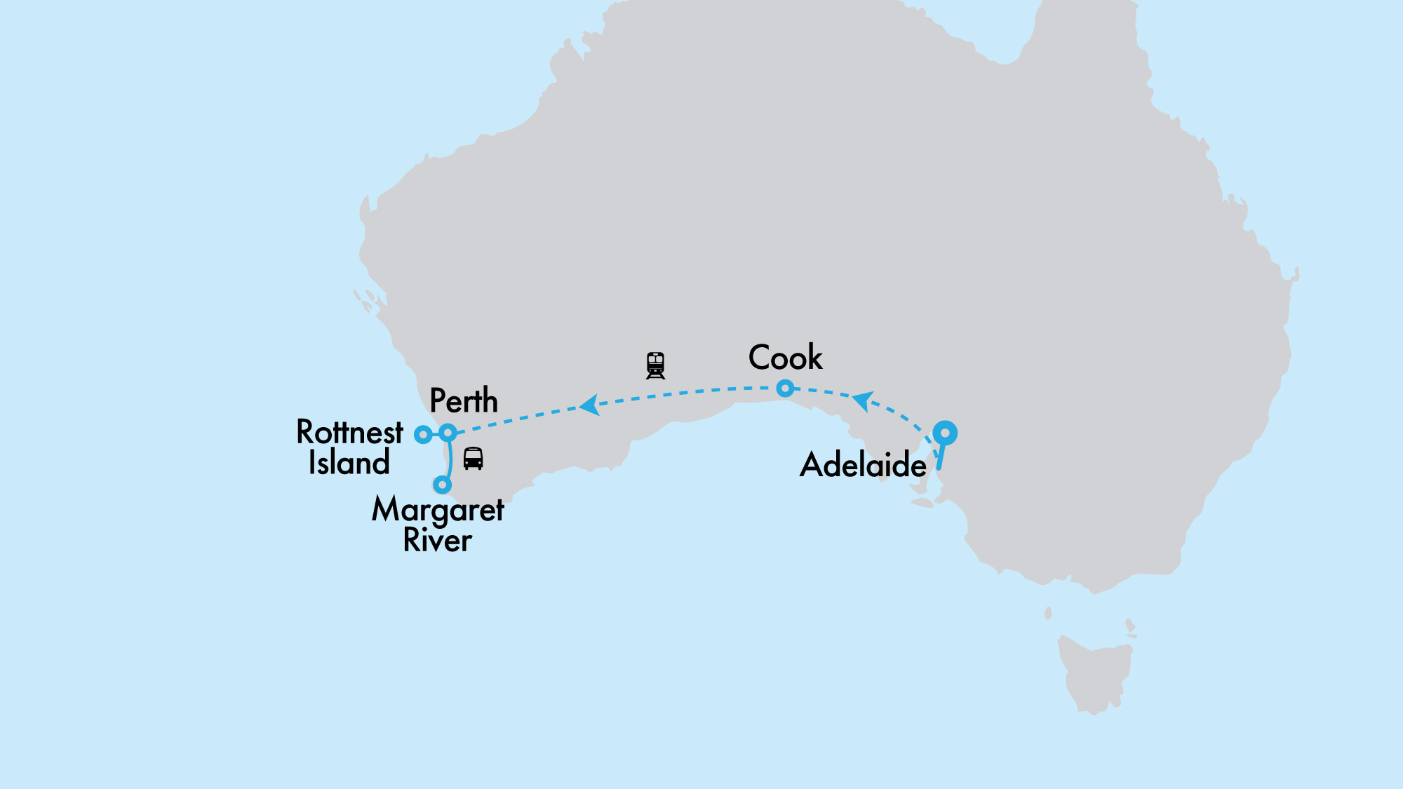 Fly Free with The Indian Pacific: Margaret River and Rottnest Discovery from Adelaide to Perth