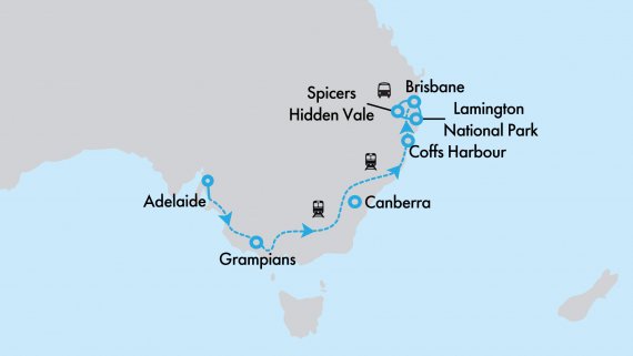 Queensland Hinterland Spectacular aboard the Great Southern