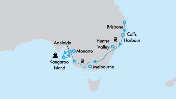 Spectactular Kangaroo Island aboard the Great Southern