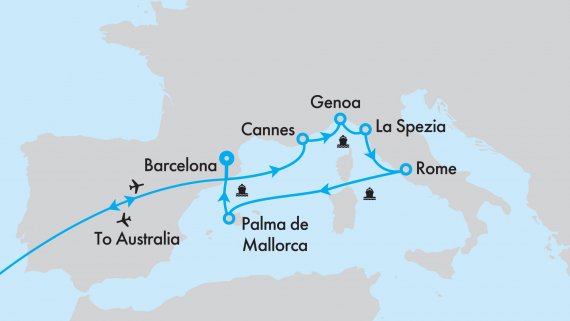 Fly, Stay, Cruise Western Mediterranean with MSC Seaview