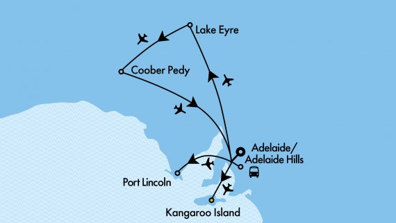 Best of South Australia Getaway by Private Aircraft - 19 June 22