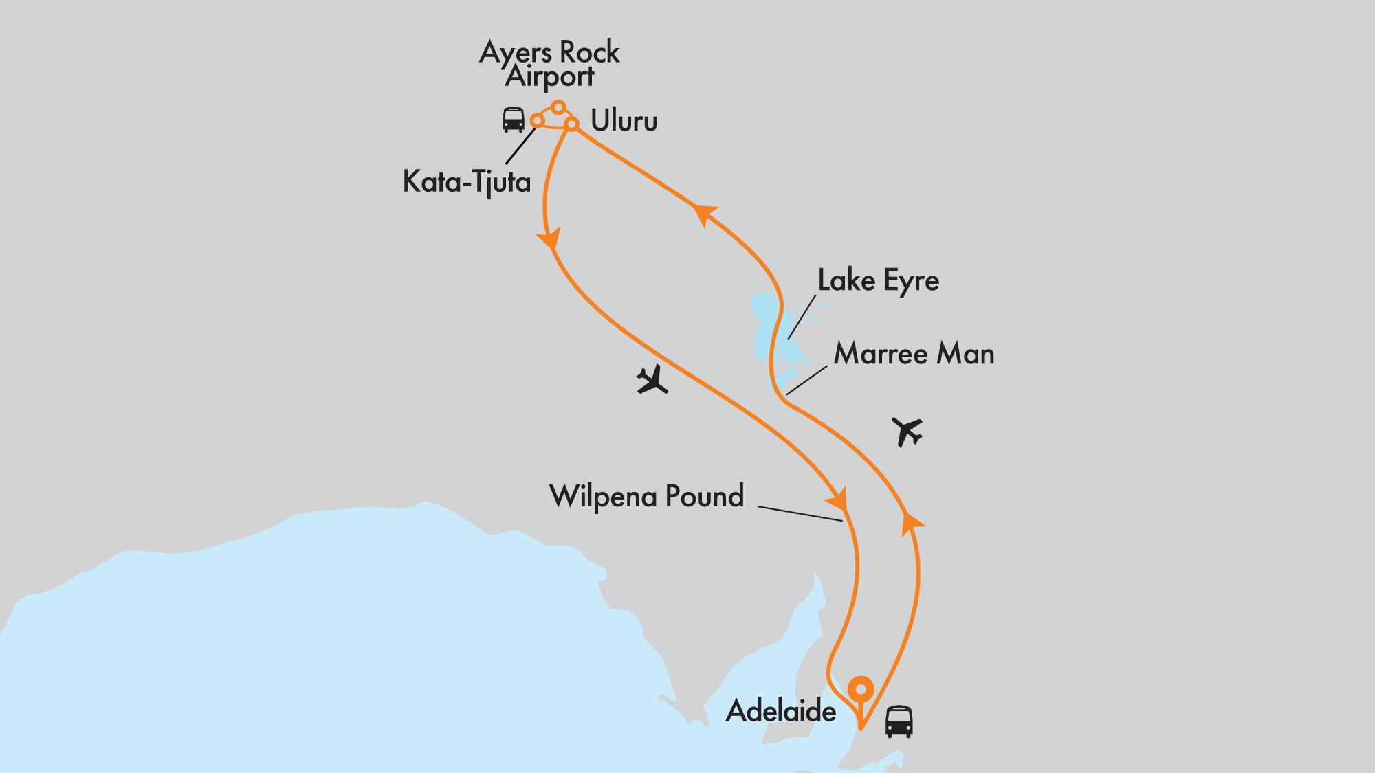 Kati Thanda-Lake Eyre, Uluru, Adelaide and Outback SA Adventure