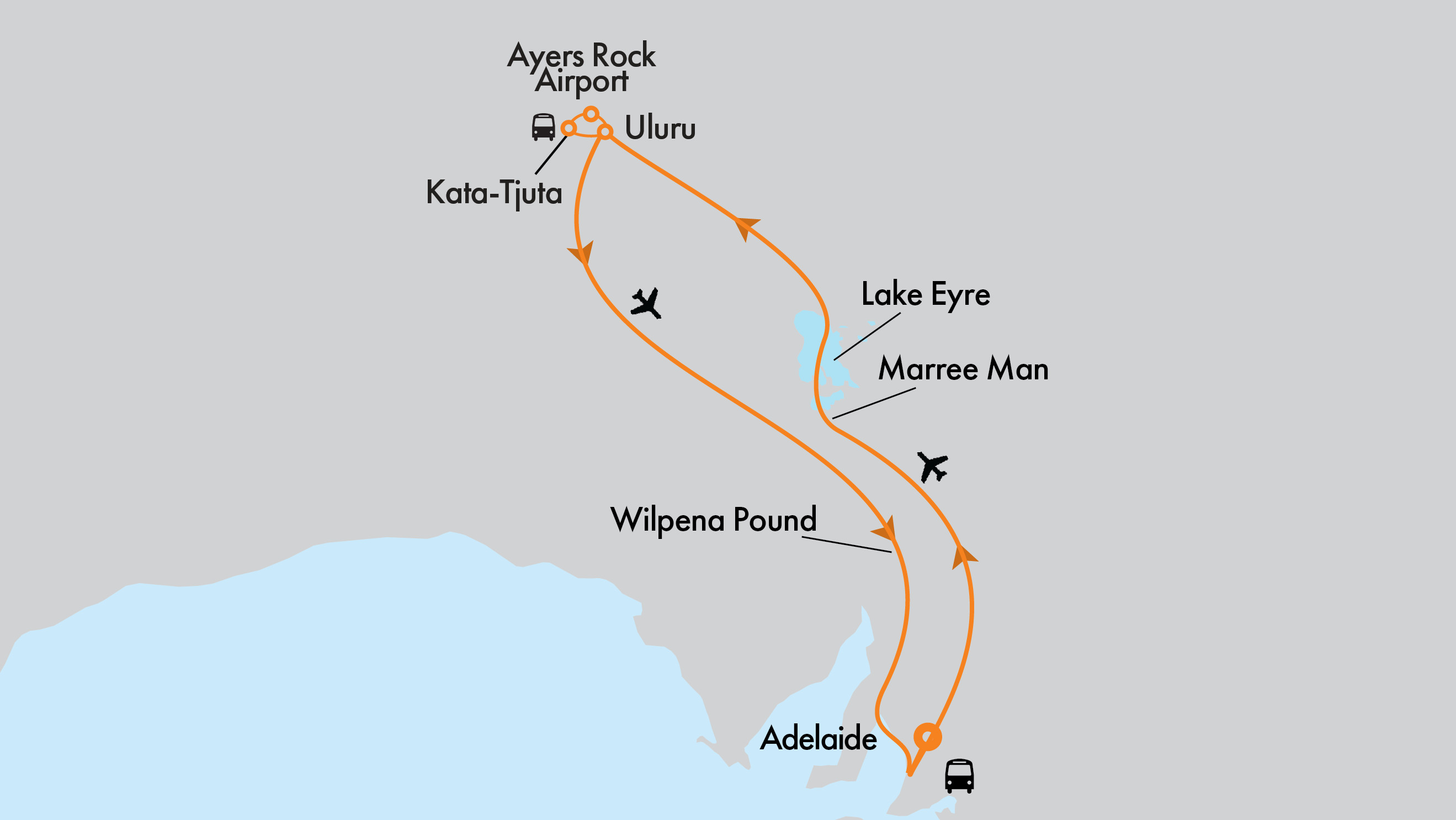 Kati Thanda-Lake Eyre, Uluru, Adelaide and Outback SA Adventure