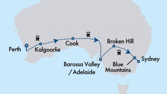 Indian Pacific Perth to Sydney - Platinum Class