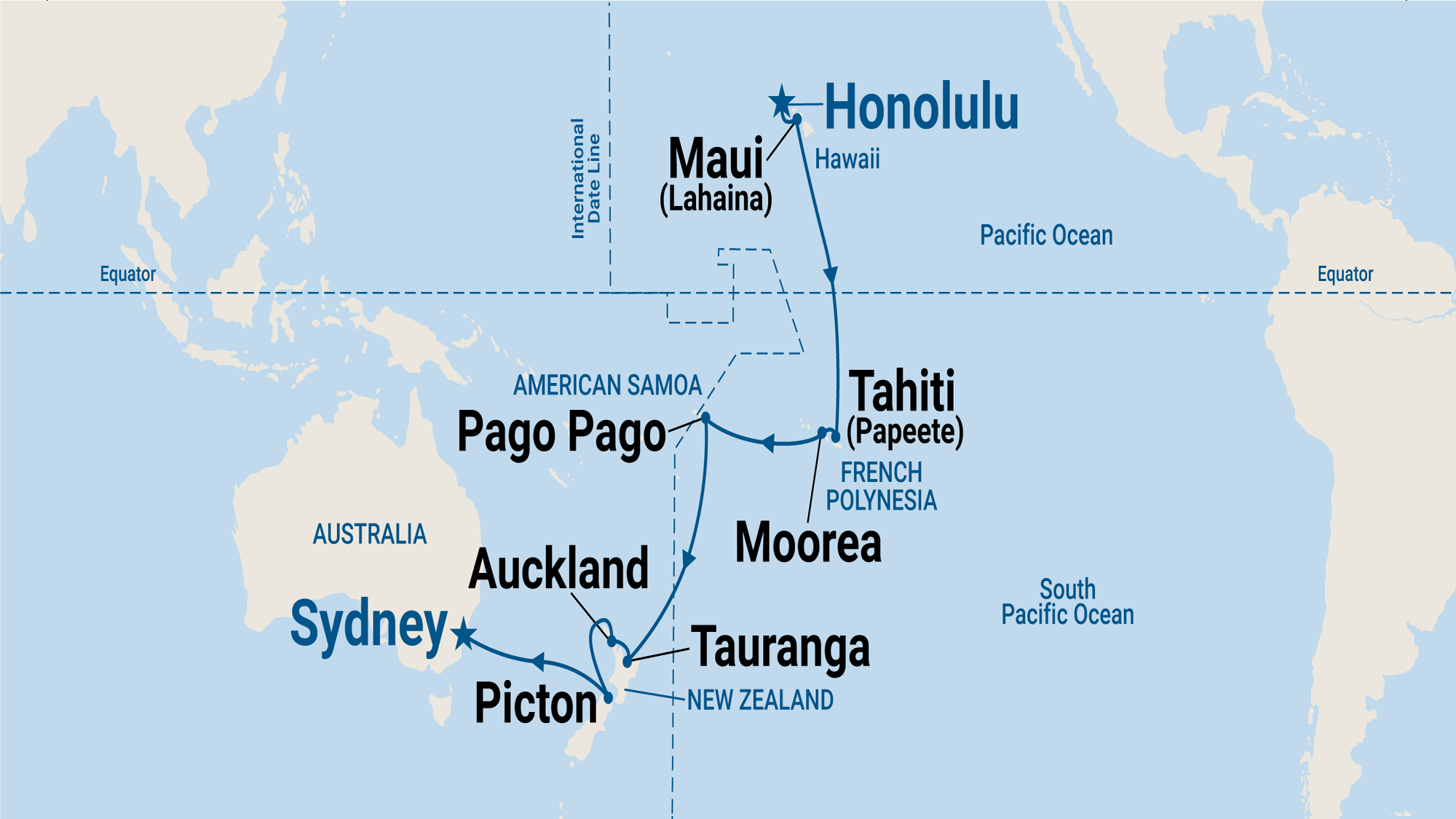 Hawaii, Tahiti & South Pacific Crossing Cruise with Royal Princess
