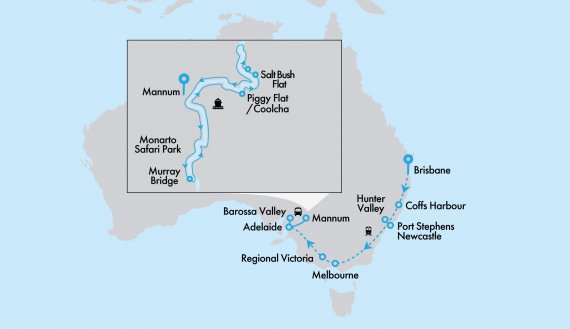 Great Southern & Murray Princess with Adelaide Stay