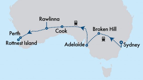 Perth & Rottnest Island Short Break with the Indian Pacific