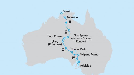 Outback Odyssey Private Hosted Small Group Tour Including the Legendary Ghan