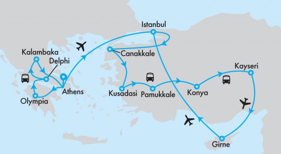 Ancient Odyssey - Greece, Cyprus and Türkiye Hosted Small Group Tour