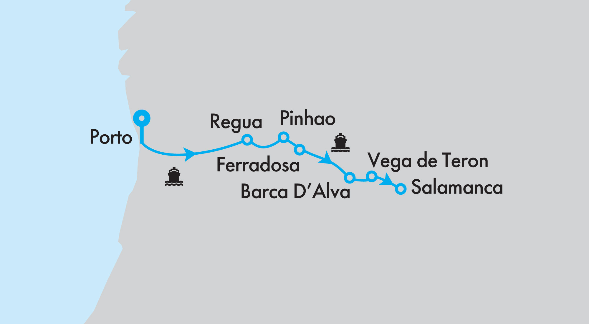 Portugal to Spain - Douro Valley River Cruise
