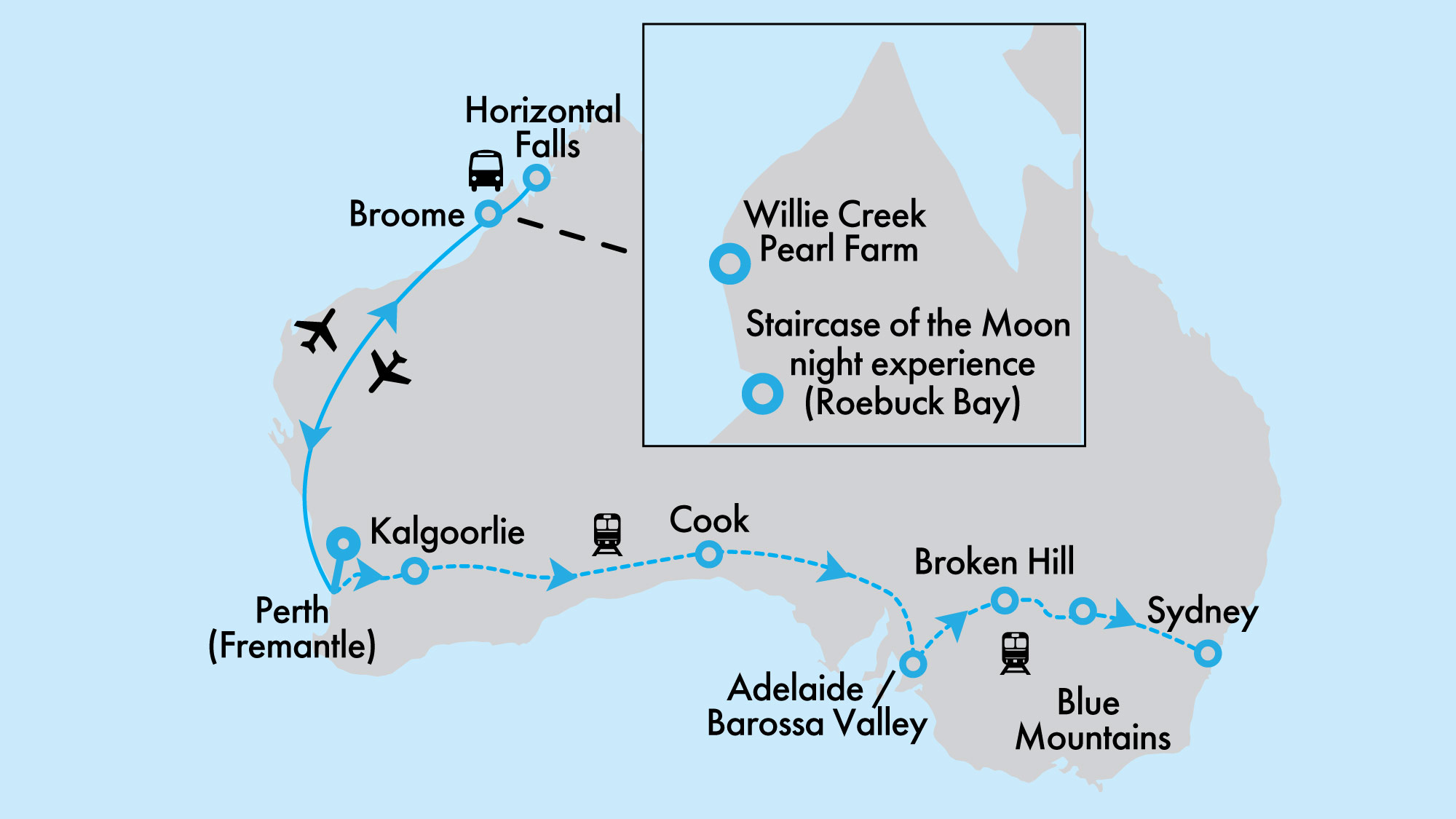 Ultimate Broome Hosted Small Group Discovery with The Indian Pacific