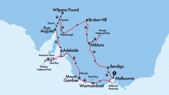 Outback to Ocean via road - Fully Escorted Small Group Tour - 28 Mar 2022
