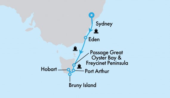 Tassie Tales & Sail with Royal Princess Hosted Small Group